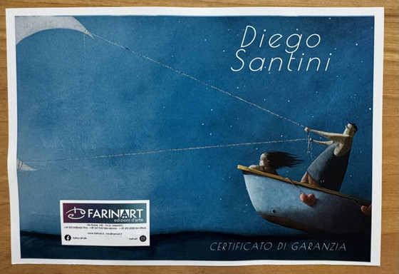 Pintura Giclée de Diego Santini Fine Art, 40x50cm, Iluminemos el cielo. – Láminas artísticas, Paper (photo 7 of 7)