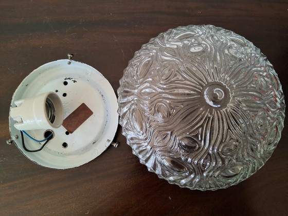 Image 1 of Plafoniera vintage in vetro jaren anni 60/70