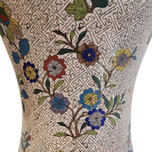 Cloisonné-Emailvase, Qing-Dynastie, 1900 – China