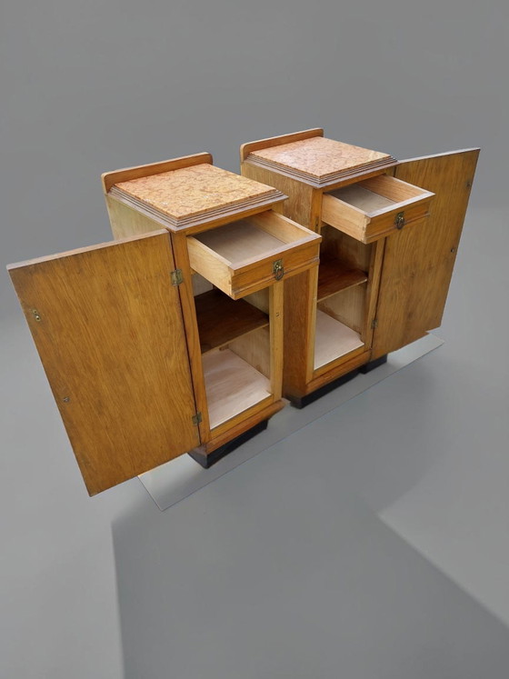 Image 1 of Antieke kastjes art deco nachtkastjes 