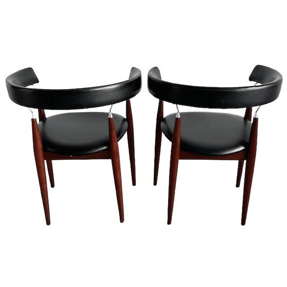 Image 1 of Set of vintage Rondo Jan Lunde Knutsen Sørli Fabrikker dining room chairs mid-century 1960's