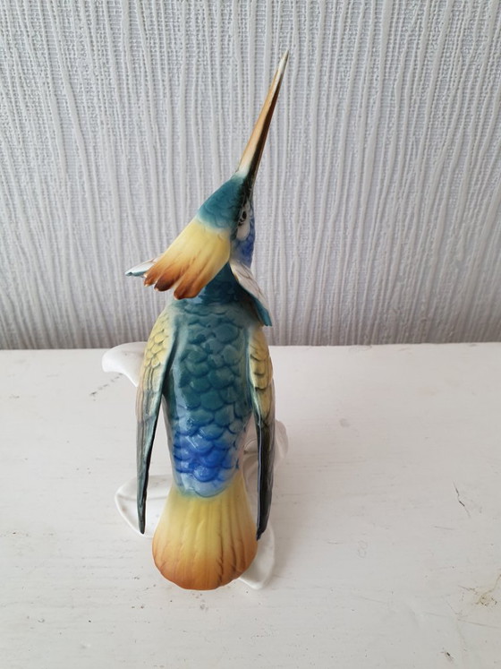 Image 1 of Karl Ens porseleinen kolibrie – handbeschilderd- perfecte staat