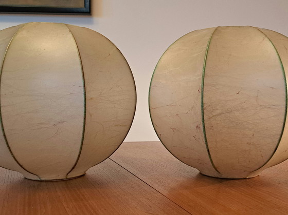 Image 1 of 2 paralumi Cocoon Vintage originali – Design moderno di metà secolo (anni '50-'70)