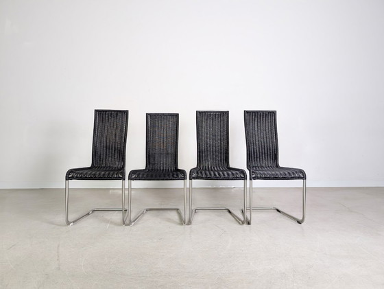 Image 1 of Original 4-piece set of Tecta cantilever chairs B20 Jean Prouve, black