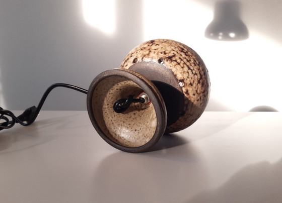 Image 1 of Hannie Mein vintage ceramic table lamp, earthenware mcm lamp, ceramic retro table lamp