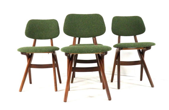 Image 1 of Set for 4 scissor chairs AWA attr. Louis van Teeffelen Wébé