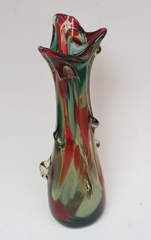 Mid Century Murano glazen vaas