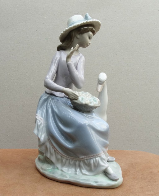 Niña con pato, Mädchen mit weißer Ente, Lladró, Niña con pato