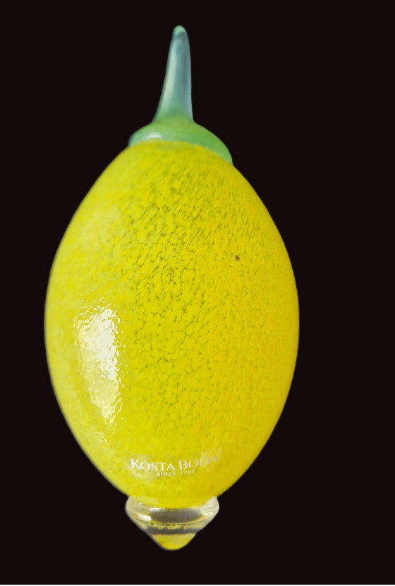 Image 1 of Kosta Boda - "Frutteria" Lemon By Gunnel Sahlin - Signed