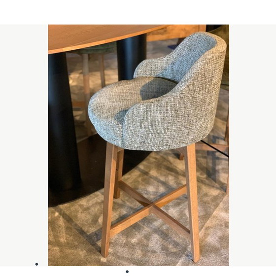 Image 1 of Mesa de bar Passe Partout Buddha - 240x120 con taburete de bar Lumos (juego de 4)