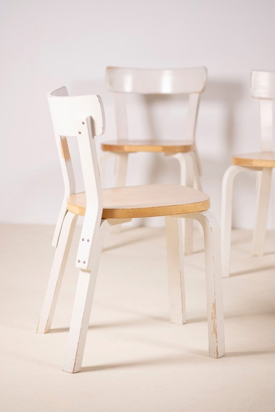 Image 1 of 4x Alvar Aalto modèle 69, Artek Finlande