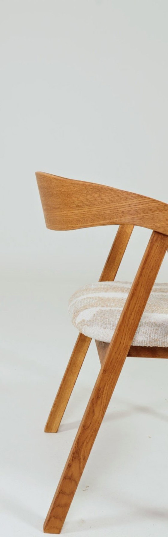 Image 1 of Sedia da ufficio in stile rustico in legno di quercia safari beige