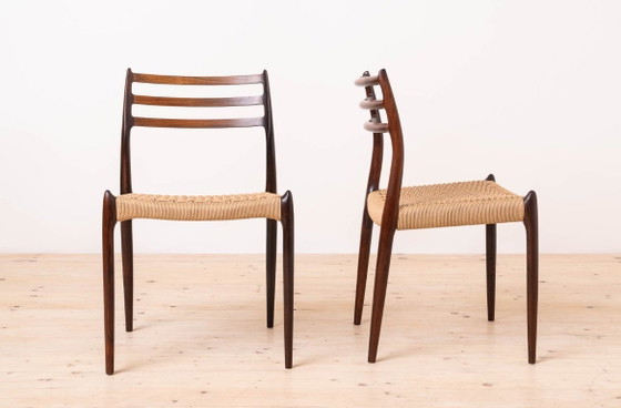Image 1 of Set di 4 sedie da pranzo di Niels Otto Møller, Danimarca, anni '60, modello 78