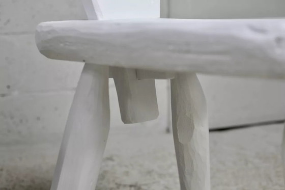 Image 1 of 2 sedie a treppiede, sedili Gouge, brutalisti