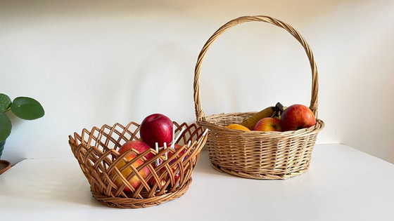Image 1 of Vintage Rattan Baskets