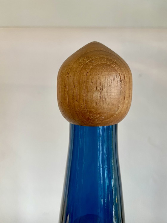 Image 1 of Caraffa/decanter/bottiglia soffiata a bocca da Göran Wärff della serie Tropico per Pukeberg.