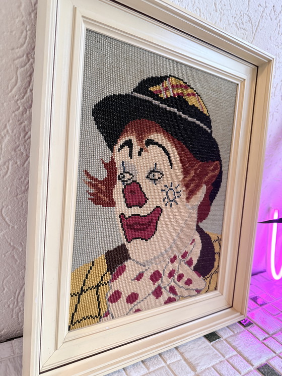 Image 1 of Ricamo d'epoca Pipo il Clown