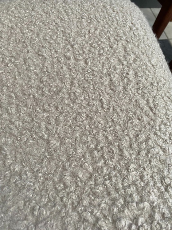 Image 1 of Set of 4 Kai Kristiansen dining chairs 1960s  in White Boucle