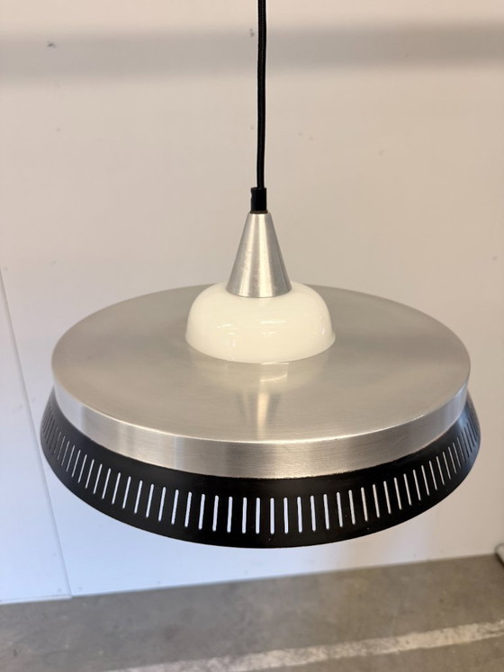 Bent Karlby Pendant lamp for LYFA – Denmark, 1960s – Glass, Metal (photo 7 of 10)