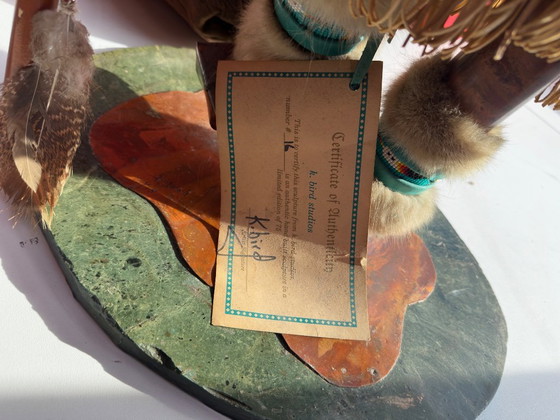 K. Bird Studios Limited Edition Native-Style Mixed Media Adler Skulptur #16/75 – K.bird Studios (photo 5 of 9)