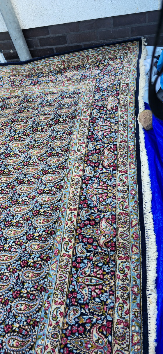 Image 1 of Antiker Kerman Kirman 370x270cm handgeknüpft Premium Qualität Meisterwerk persischer Handwerkskunst  Perserteppich Orientteppich