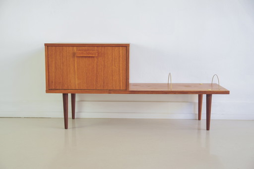 vintage audio of tv meubel