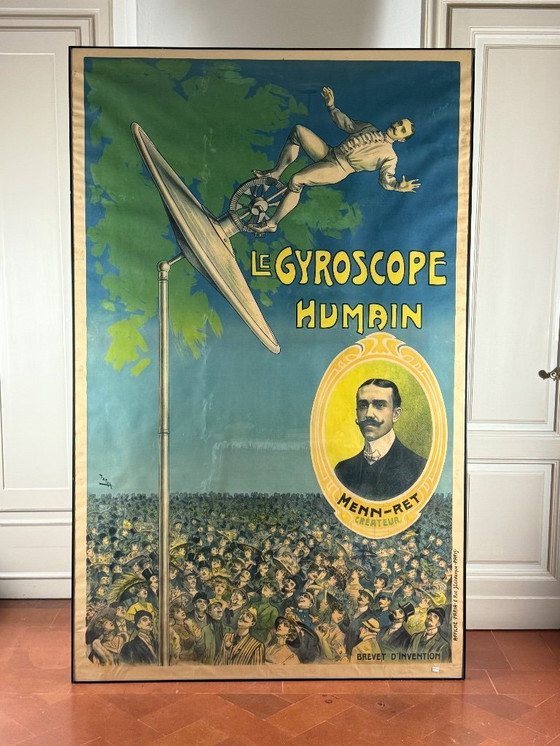 Image 1 of Candido Aragonez De Faria, Le Gyroscope Humain, Affiche originale, c. 1910