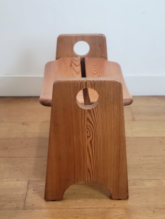 Image 1 of Taburete de pino de Gilbert Marklund para Furusnickarn, Suecia