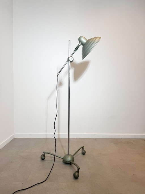 Lampada termica medicale Hannover Sollux H8 – Lampada da terra industriale vintage per terapia – Inghilterra – 160 cm