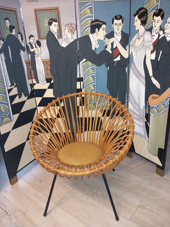 Image 1 of Rohe Noordwolde Sedia anni '50/'60 stile Franco Albini