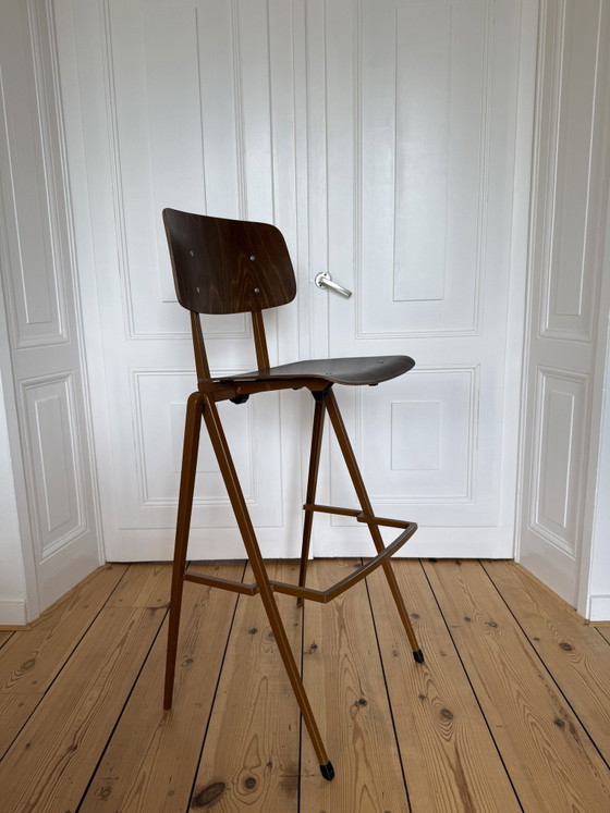 Sgabello da bar Galvanitas Oosterhout - Metallo. Marrone, legno. – Sgabelli da bar, Wood (photo 8 of 15)