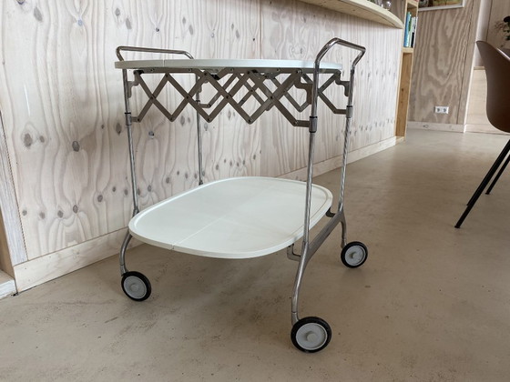 Image 1 of Kartell Folding Trolley Table/Coffee Table/Serving Trolley
