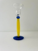 Vintage Italiaanse design kandelaar Memphis x Murano glas