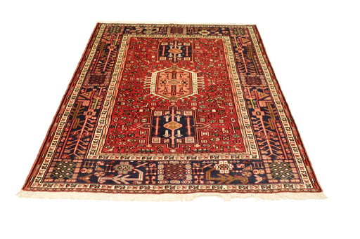 Origineel Perzisch Vloerkleed Nomadisch & Dorpskleed Hamadan 194 X 144 Cm Top Conditie