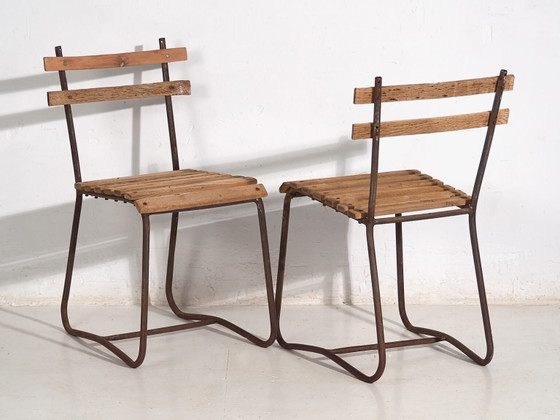 Sillas de jardín antiguas (c.1920). Juego de 2 piezas #2 – Iron, Rustic (photo 14 of 40)