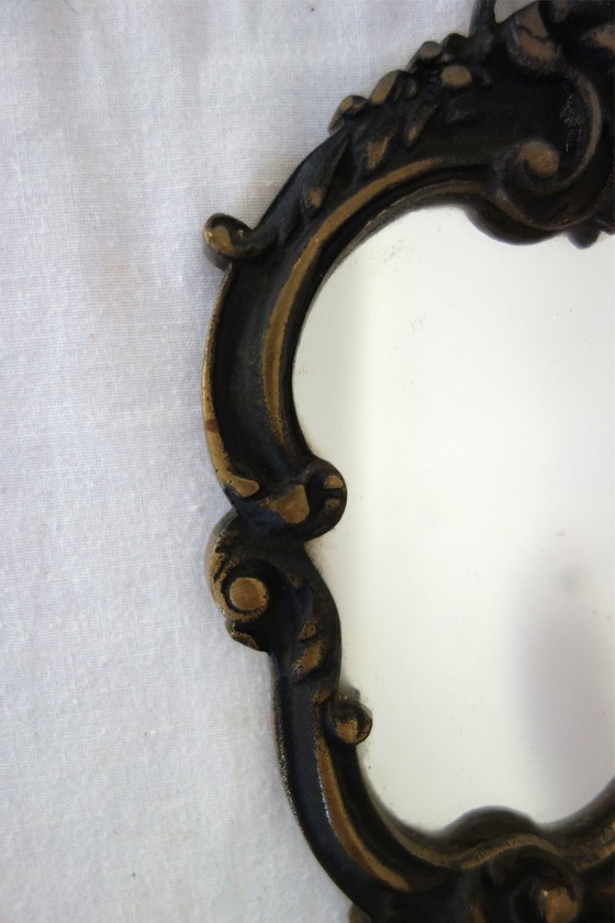 Image 1 of Vintage baroque-style hand mirror