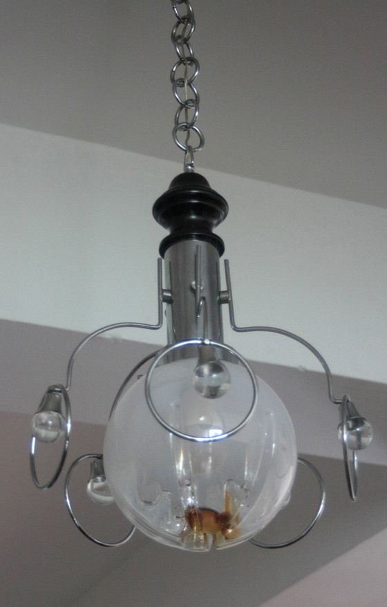 Image 1 of Vintage kroonluchter uit de jaren 70, Italië