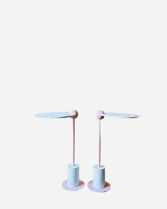 Image 1 of Tavolino "Piccolo" in stile Memphis – Edward Geluk per ArCo, Paesi Bassi, 1984 Girevole