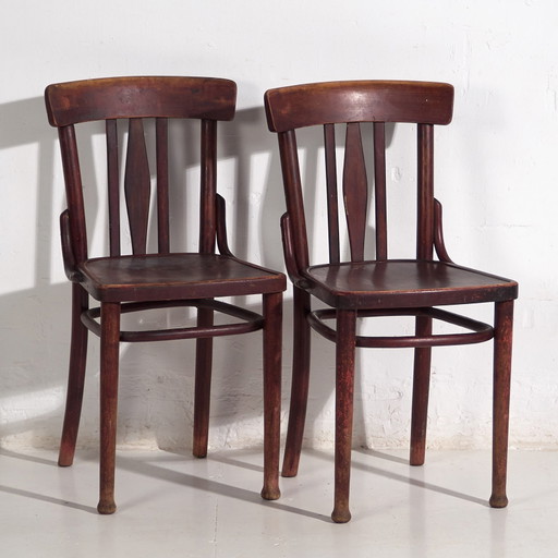 Antique Thonet chairs (c.1920). Set of 2 pieces #1