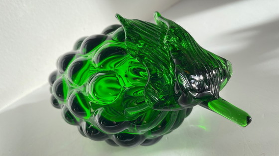 Image 1 of Vintage groene glazen druiventros