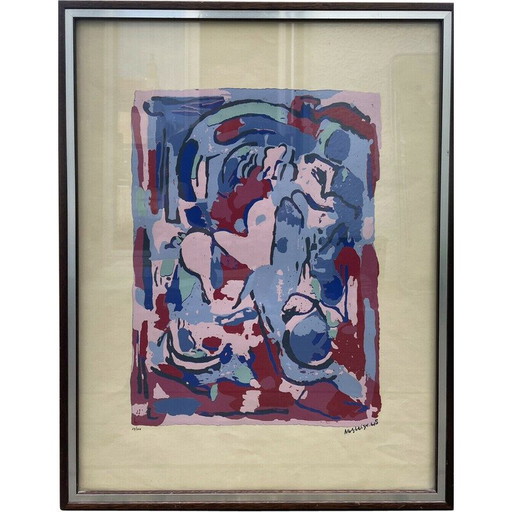 Alte Lithographie von Albert Gleizes, 1945