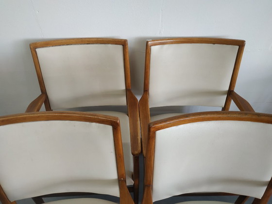 Image 1 of Juego de 4 sillas de cocina de estilo escandinavo de los años 60