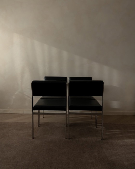 Image 1 of Pastoe SM07 Eetkamerstoelen (set van 4) van Cees Braakman - Nederlands Modernist