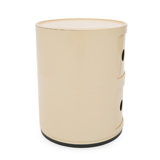 Image 1 of Mueble de almacenaje modular blanco de Anna Castelli para Kartell, años 70