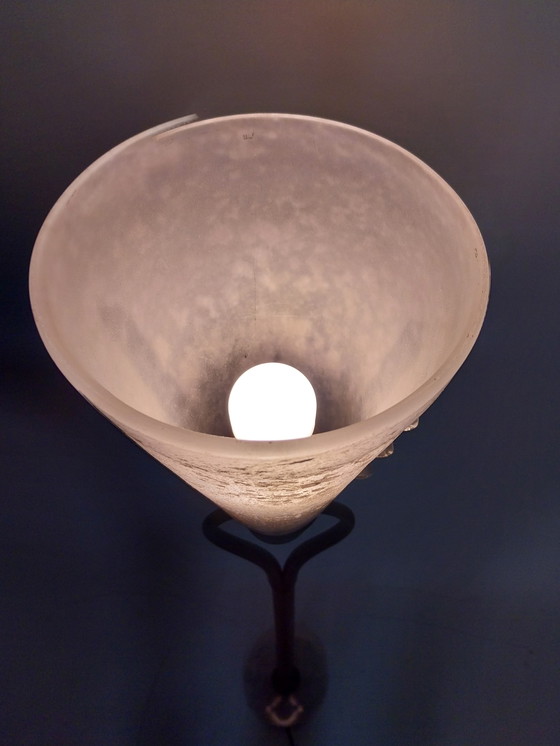 Image 1 of 1 X Banci Firenze Bronze avec verre de Murano Lampadaire 1970