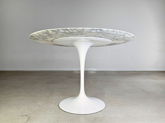 Image 1 of Eero Saarinen Midcentury Dining Table Tulip Marble Knoll International II