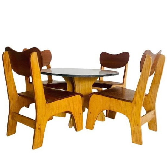 Image 1 of Mobili in miniatura, design danese di metà secolo, sala da pranzo, anni '60