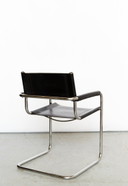 Bauhaus-Leder-Cantilfer, hergestellt von Fasem, Italien