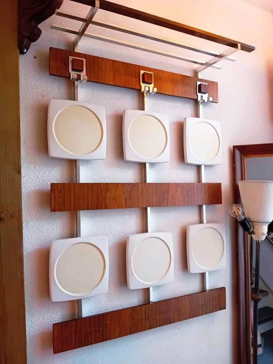 Image 1 of Italian vintage design wardrobe, coat rack j 60/70