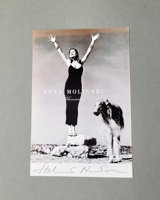 Helmut Newton iconic photograph | signed photo | Anna Molinari Carre Otis